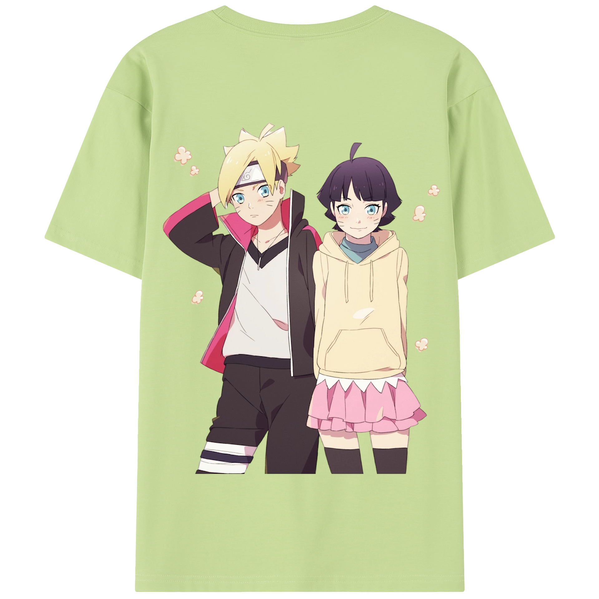 （画像用） NARUTO -ナルト- うずまき ボルト Uzumaki Boruto 綿100％半袖Tシャツ（背面プリント）